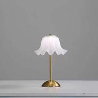 Lampe de Table LED Rechargeable Vintage de Luxe, Tactile, à Piles, Dimmable, Portable, Décoration de Chambre, Flexible et Simple