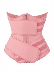 Corset amincissant en latex avec logo, Fajas Colombianas Reductoras, Cinturilla Modeladora pour femme, avec fermeture éclair et 2 ceintures - Product Image 5