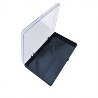 Boîte rectangulaire en polystyrène de grande taille avec deux charnières et fermeture à pression, dimensions extérieures 170*110*20MM (intérieur 6-9/16''* 3-4/5''*13/16'').