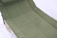 Chaise longue de camping portable et pliable, design moderne, en acier inoxydable et tissu Oxford 600D, pour l'extérieur