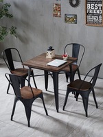 Les meubles commerciaux peuvent être personnalisés avec des ensembles de tables et de chaises de bar Tables et chaises de restaurant en métal durable