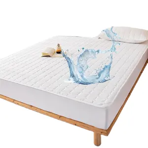 MOONZ 100% Couvre-matelas matelassé imperméable à l'eau, couvre-matelas moelleux et doux, protecteur à 360 degrés.