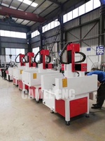 Semi-cerrado pesado de estructura de acero de molde de metal cnc router 3 ejes de la máquina de fresado cnc CA-4040 CA-6060