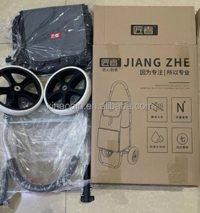 Conception personnalisée Logo gratuit Charge d'impression 50kg <span class=keywords><strong>Chariot</strong></span> <span class=keywords><strong>de</strong></span> supermarché pliable léger et robuste <span class=keywords><strong>Chariot</strong></span> d'épicerie pliable - Product Image 1