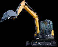 Maquinaria de Movimiento de Tierras en Oferta, Excavadora de Orugas XE60GPro de 6 Toneladas con Alta Eficiencia de Trabajo, Disponible en Stock