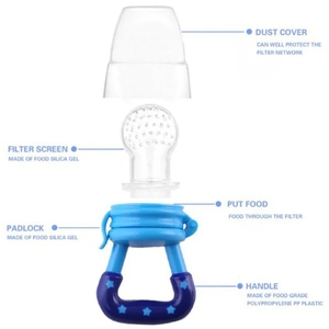 Alimentador de silicona para bebés, pezón seguro para niños, chupete de leche, fruta fresca, alimentos de 0 a 12 meses - Product Image 5