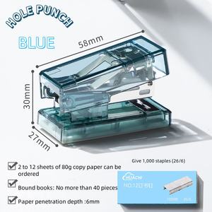 Mini <span class=keywords><strong>grapadora</strong></span> transparente <span class=keywords><strong>para</strong></span> perforar agujeros, <span class=keywords><strong>grapadora</strong></span> de suministros escolares <span class=keywords><strong>para</strong></span> estudiantes pequeños con diseño claro - Product Image 6