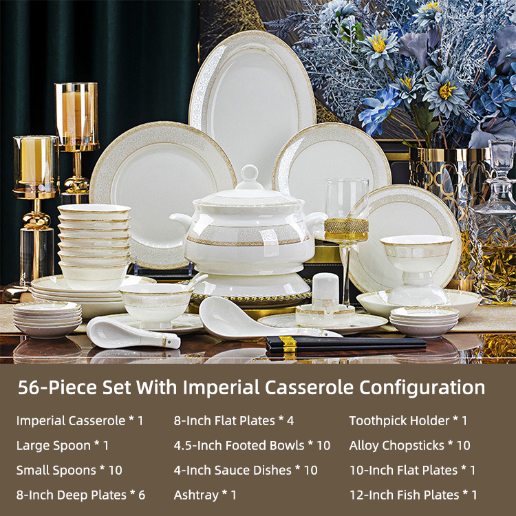 56 pcs palace pot set
