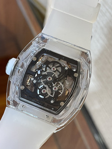 Reloj de Pulsera Mecánico Tourbillon con Caja de Cristal y Piedras Preciosas Brillantes, en Constante Busca de la Perfección - Product Image 4