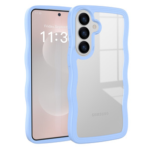 Nouvelle <span class=keywords><strong>coque</strong></span> de téléphone transparente ondulée en TPU PC, tendance, pour Samsung S26 <span class=keywords><strong>Ultra</strong></span> S25 <span class=keywords><strong>Ultra</strong></span> S24 S23 Series - Product Image 4