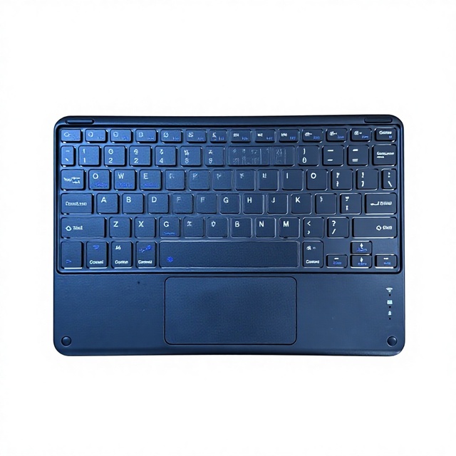 Wireless USB Keyboard with Touchpad BT 5.0 Compatible Touchscreen for iPad 10 Black Switch US Layout