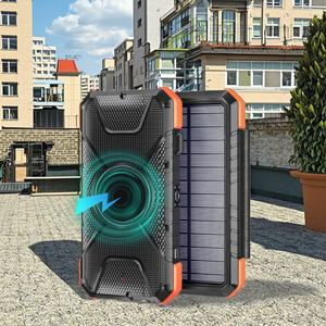 Cargador de Teléfono Solar Portátil Universal con Logotipo Personalizado, Banco de Energía de 20000 mAh, Carga Inalámbrica a Prueba de Agua - Product Image 6