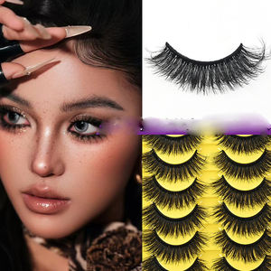 10 paires de cils en soie naturelle à ailes d'ange, emballage multiple, cils en faux vison à ailes de chat, cils moelleux - Product Image 1
