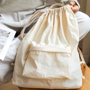 BESTELLA All-Season Fashionable Wholesale Unisex Nylon Large Capacity Lightweight Student Daily Use Casual <b>Drawstring</b> <b>Backpack</b> - Product Image 3