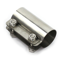 Colliers de serrage robustes pour silencieux d'échappement, colliers de serrage de type O en acier inoxydable zingué poli, colliers de serrage pour tuyaux à joint superposé OEM