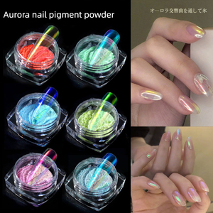 ผงโครเมี่ยม Aurora Fairy สำหรับตกแต่งเล็บแบบกระจกเงา สำหรับงานศิลปะบนเล็บระดับมืออาชีพ - Product Image 2