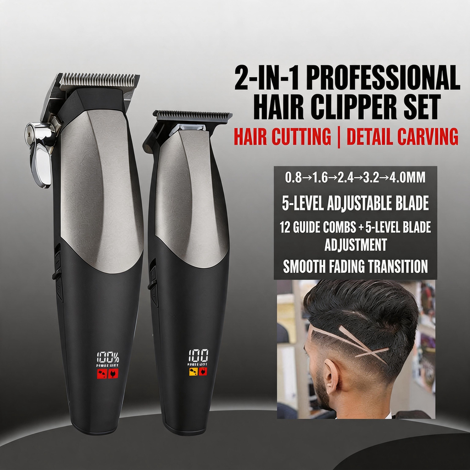Professional Hair Cutting Machine Cordless USB Charging Barber Trimmer ...