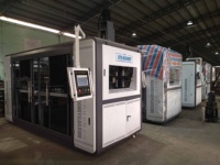 JS75 Machine automatique de fabrication de tasses à Servo complet, Machine de fabrication de tasses en plastique jetables et de récipients alimentaires