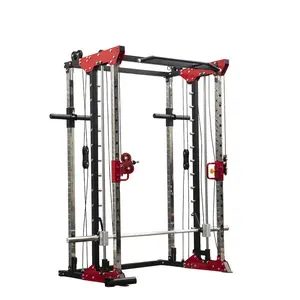 Commerciële Trainer Functionele Trainer Combo Lift Pull Up Bar Station Squat Rack Volledige Gym Multifunctionele Smith Machine