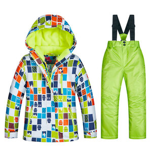 <span class=keywords><strong>Combinaison</strong></span> <span class=keywords><strong>de</strong></span> <span class=keywords><strong>ski</strong></span> d'hiver à capuche épaisse pour garçons et filles, imperméable et antibactérienne - Product Image 5