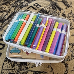 Custom LOGO Portable <strong>Clear</strong> Hard Shell Zipper Case Waterproof Dust-Resistant Toiletry Makeup Bag Travel Multi-Purpose <strong>Container</strong> - Product Image 6