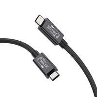 Câble de charge rapide USB-C vers Type-C 240W 40 Gbps USB4.0 haute vitesse 5A pour transfert de données/vidéo/audio pour iOS et imprimante