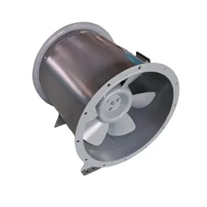 With rainproof elbow Wall type fixed installation Ventilation and exhaust hot rolled steel mixed flow fan