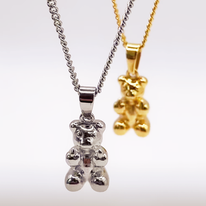 Collana di gioielli di moda di <span class=keywords><strong>Design</strong></span> caldo collana impermeabile con catena a corda intrecciata collana con orsetto in oro con orsacchiotto animale carino - Product Image 2