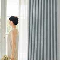 ZSTARR Rideaux occultants gris modernes de luxe sur mesure à plis en S pour chambre, salon, maison, hôtel