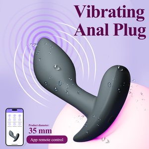 Tapón Anal Vibrador <span class=keywords><strong>de</strong></span> Silicona con Control Remoto por Aplicación, 9 Frecuencias, Recargable por USB, Impermeable, Sensación Real al Tacto - Product Image 2