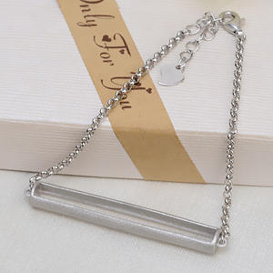 Wenchi S925 Plata, Pulsera Fina DIY con Dijes y Perlas No Porosas, 3.5-4 Perlas, 1748 Kit de Accesorios de Bandeja de Joyería Semiterminada, Modelo - Product Image 3