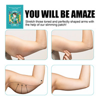 Patch de moxibustion amincissant pour les bras à l'armoise de haute qualité pour brûler les graisses des bras et perdre du poids - 12 patchs