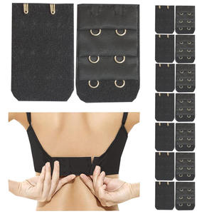 7 pezzi un Set 3 fila <span class=keywords><strong>2</strong></span> gancio <span class=keywords><strong>reggiseno</strong></span> Extension combinazione pacchetti di Nylon elastico e plastica <span class=keywords><strong>reggiseno</strong></span> Extension - Product Image 2