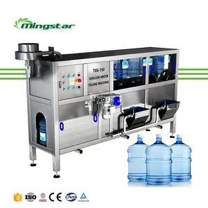 Machine automatique de nettoyage de bouteilles d'eau de 5 gallons, machine de remplissage d'eau minérale de 5 gallons pour plante d'eau