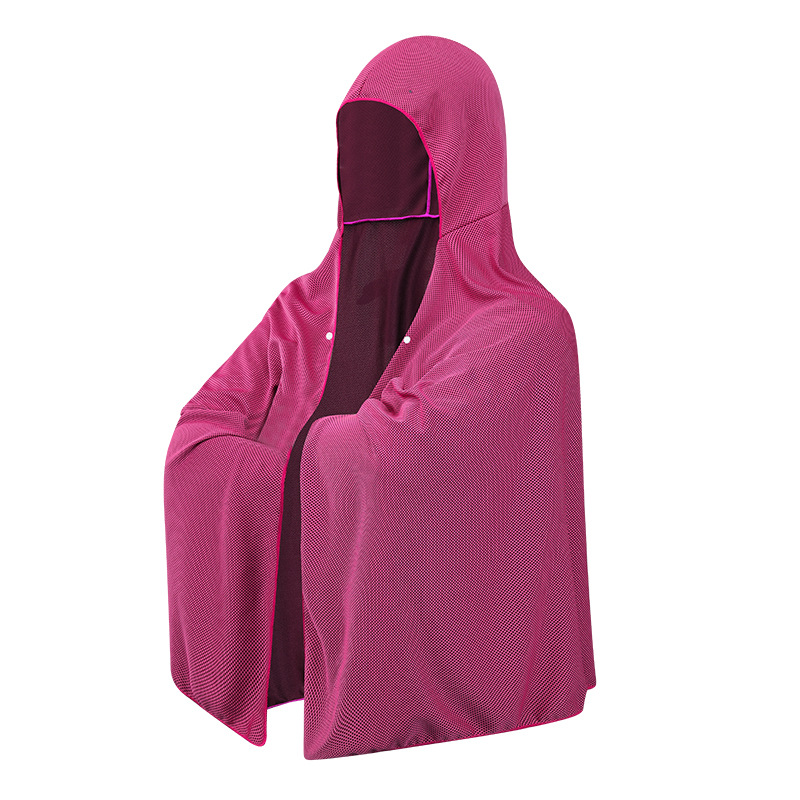 Cooling cape-rose red