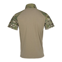 T-shirt tactique décontracté à manches courtes en polyester/coton tricoté pour homme G4, camouflage respirant