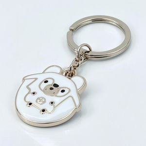 พวงกุญแจดอกไม้โลหะแบบนุ่มออกแบบได้ตามต้องการพวงกุญแจโลโก้รถยนต์ของขวัญของที่ระลึกทางธุรกิจที่ทันสมัย - Product Image 3