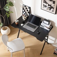Bureau d'ordinateur moderne et simple avec plateau en PVC et panneau de densité pour la maison, l'étude, le travail et l'e-sport, modèle HD-SR-10
