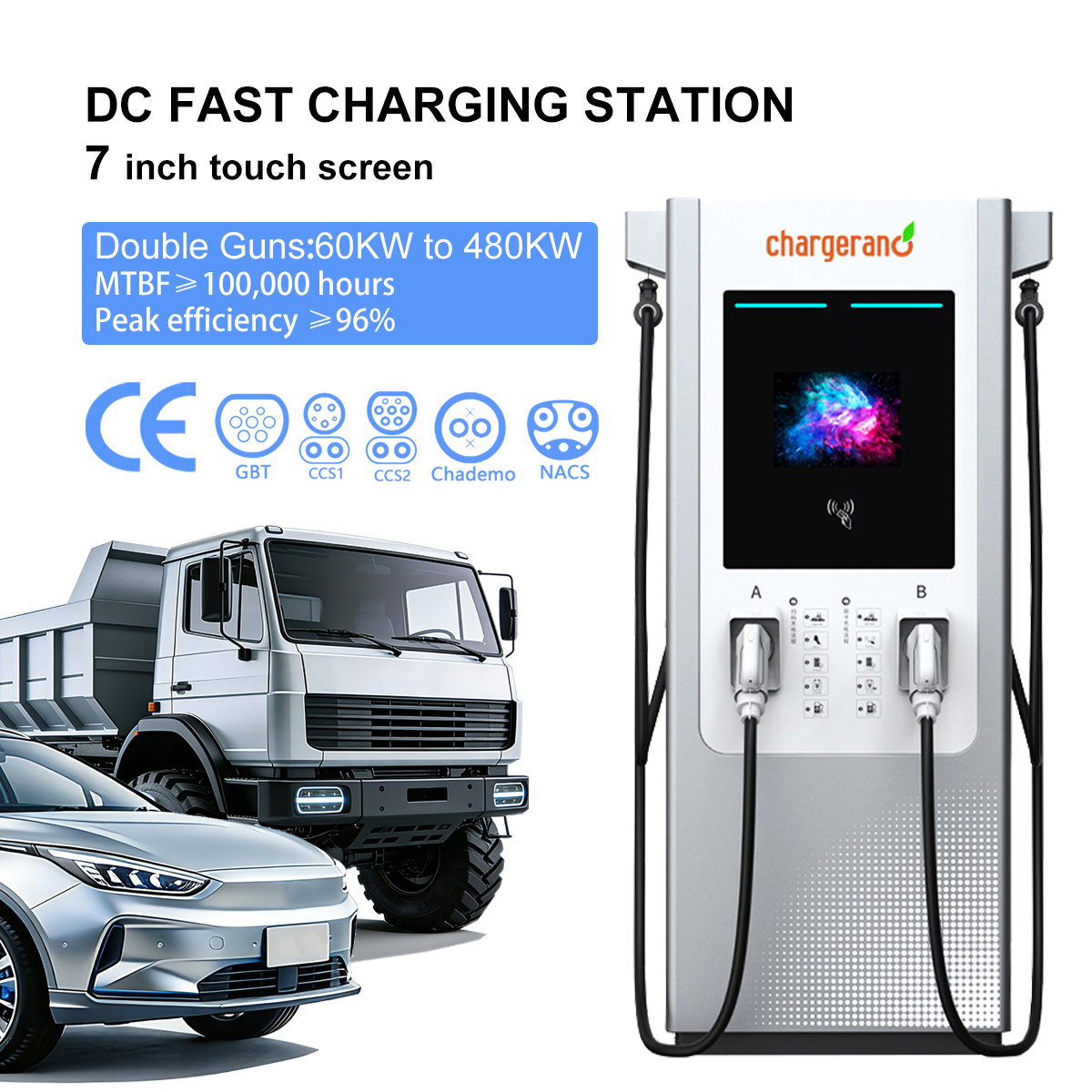 60kW 80kW 120kW 160kW 240kW 480kW Commercial EV Charging Station DC Fast Charger CCS1 CCS2 CHADeMo GBT EV Charging Stations · image 2