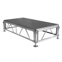 Plateforme de scène portable extérieure en alliage d'aluminium certifiée TUV, légère, durable, capacité de charge de 750 kg (1653 lb)