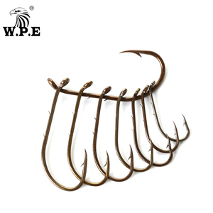 Hameçons de <span class=keywords><strong>p</strong></span>êche de marque W.<span class=keywords><strong>P</strong></span>.E, <span class=keywords><strong>5</strong></span> paquets/lot, hameçons à ardillon, taille 1 # -4 #   1/0 # -4/0 #   Hameçon de <span class=keywords><strong>p</strong></span>êche à la carpe en acier à haute teneur en carbone coréen, matériel de <span class=keywords><strong>p</strong></span>êche - Product Image 5