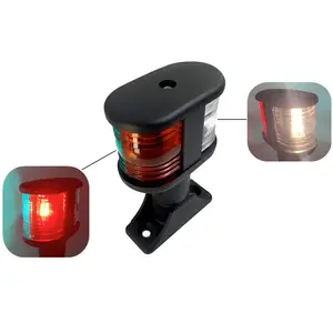 ANHEART 12V yacht deck mount white red and green mashead anchor kayak light marine tricolore navigation light