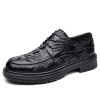 Chaussures habillées britanniques à lacets pour hommes, prêtes à être expédiées, motif printanier, deux couleurs en stock, petites commandes acceptées, livraison rapide