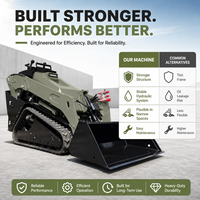 Mini Loader Kubota Power Rubber Track NIMBUS dengan Platform Berdiri Aman untuk Operasi di Kebun/Peternakan