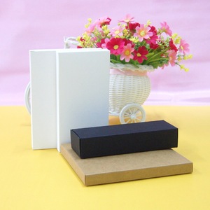 Boîte en carton pliable 161-170 mm, boîte d'emballage en papier kraft blanc, usage général, boîte plate à double glissière, poids du papier 350 g - Product Image 1