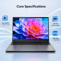 Ordinateur portable 15,6 pouces FHD IPS flambant neuf avec processeur Intel N5030, 8 Go de RAM, 256 Go de SSD, Windows 11, pour les entreprises et l'éducation, ODM OEM