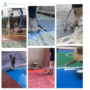 أرضية ملعب كرة السلة والتنس من الأكريليك المصبوب الرطب للاستخدام الداخلي والخارجي، ملعب البيكلبول، ملعب كرة القدم، طبقة علوية واقية صديقة للبيئة - Product Image 6