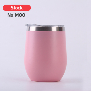 Push-sello tapa vino vaso NO MOQ listo para enviar 100% libre de bpa 16 oz taza de sublimación - Product Image 6