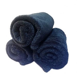 Toalla de microfibra de 1200 gsm, engrosada, ecológica, de secado rápido, con bucles retorcidos, súper absorbente para lavado de coches - Product Image 1