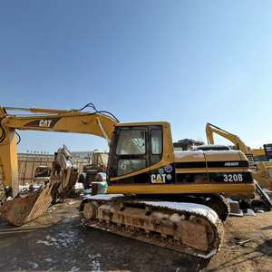 Excavadora de cadenas Caterpillar CAT 320BL 320B usada con bomba de paletas para construcción en excelentes condiciones - Product Image 1